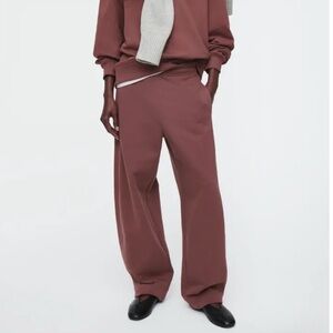 COS Organic Cotton Blend Barrel Leg Joggers